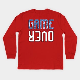 Game Over Console Yourself You’re Not On My Level Kids Long Sleeve T-Shirt